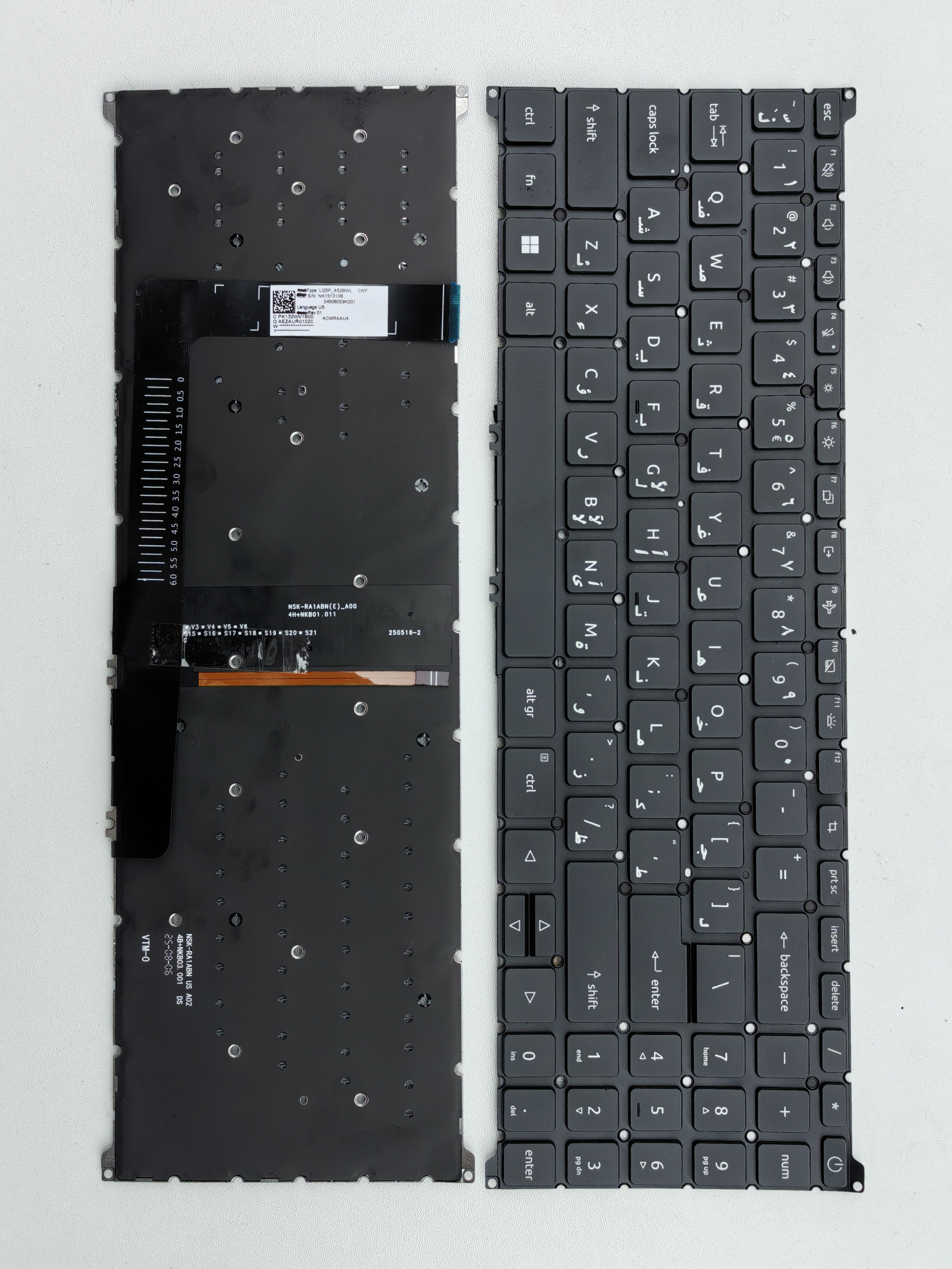 Picture of New Replacement Laptop Keyboard For ACER A315-59G/A515-57/A715-51G/A715-76 BLACK Backlit (OEM) AR Layout